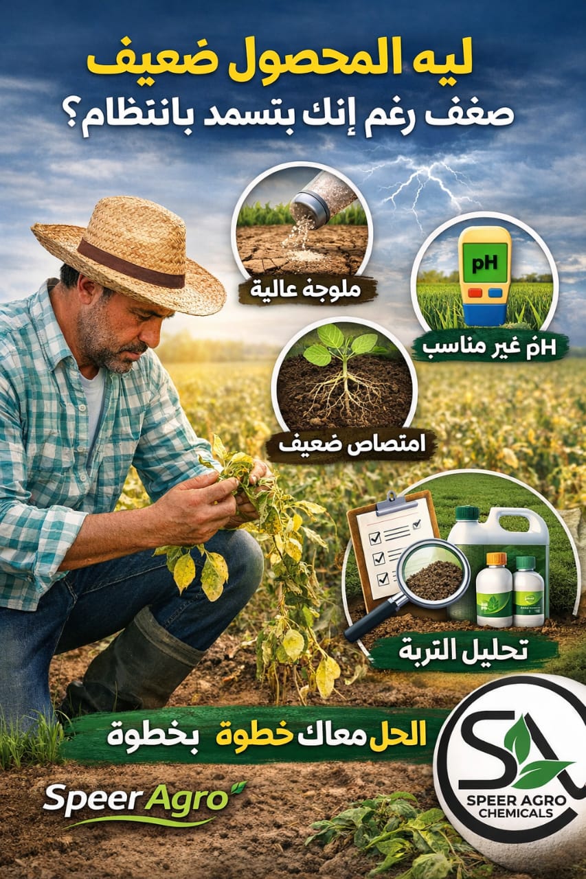 اسباب ضعف المحاصيل